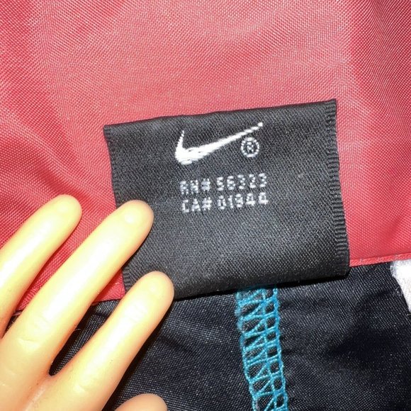 VTG Men’s Nike Black Tag Full Zip Lightweight Logo Windbreaker Jacket XXL Rare - Picture 10 of 12